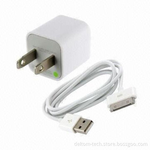 Standard USB mobile phone chargers with cable for iPhone 4, for camping